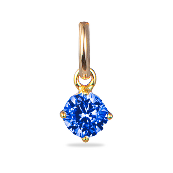 Birthstone Charm Bedel - 18k Verguld