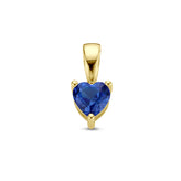 Charme Coeur Pierre de Naissance - Or Massif 14 Carats