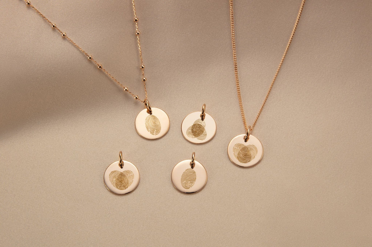 Fingerprint Charm - Gold plated