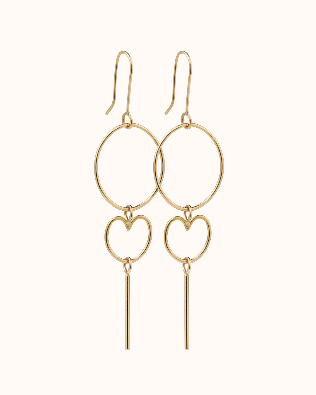 Boucles d'oreilles Signature MAMALOVES - Plaque or 18 carats