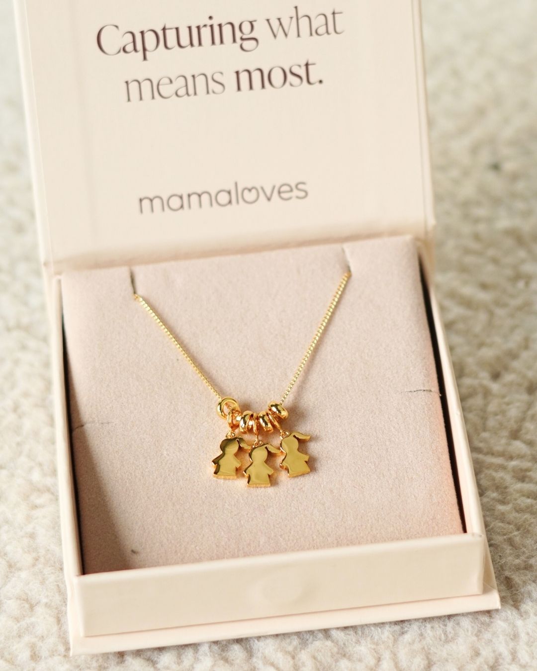 Sliding Proud Mom Necklace - Gold Plated