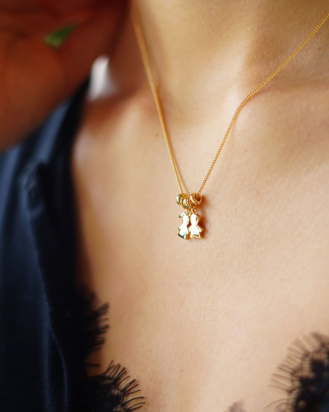 Sliding Proud Mom Necklace - Gold Plated