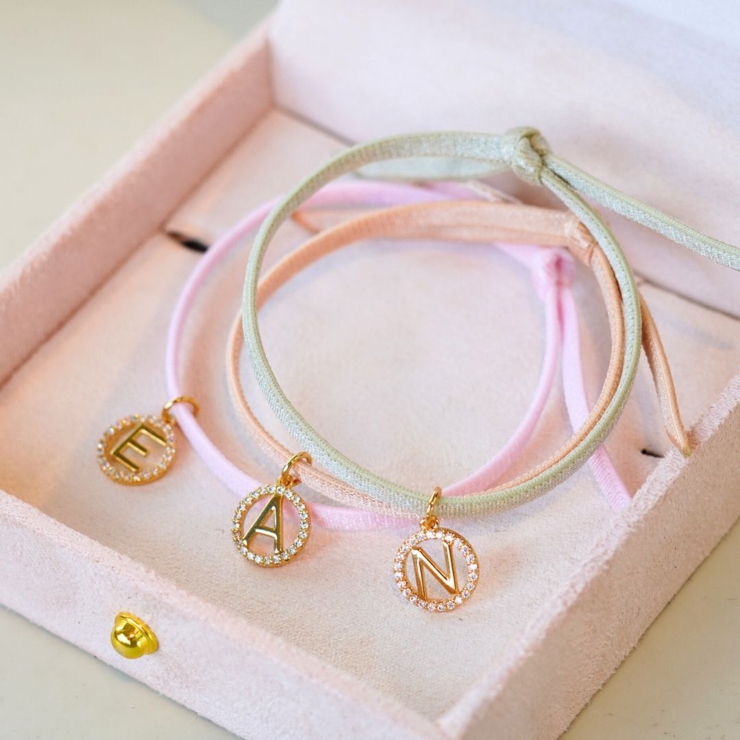 Initial Sparkle Armband - Verguld - Gepersonaliseerde Armband