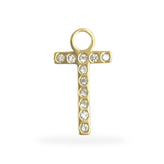 Bedel Initial party oorbel letter - Verguld