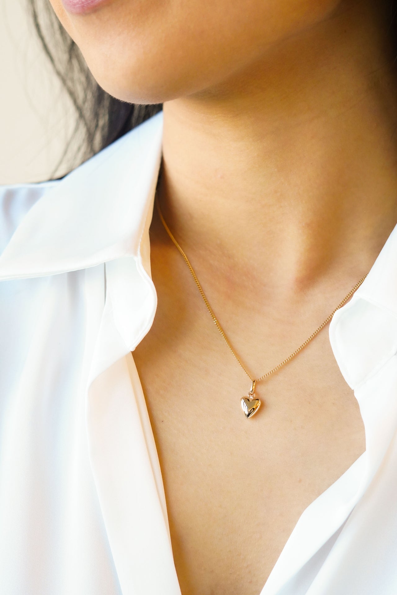 Tiny Heart Ketting - 18k Verguld