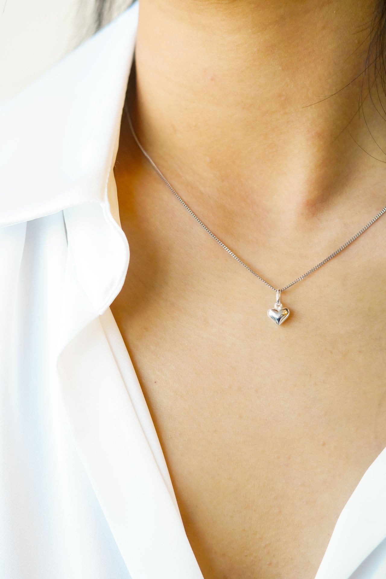 Tiny Heart Necklace - Sterling Silver 925