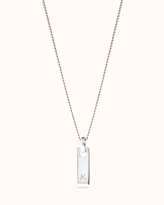 Tiny Tag Necklace - Sterling Silver 925