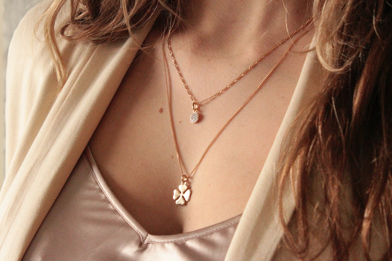 Lucky Charm Ketting - 18k Verguld