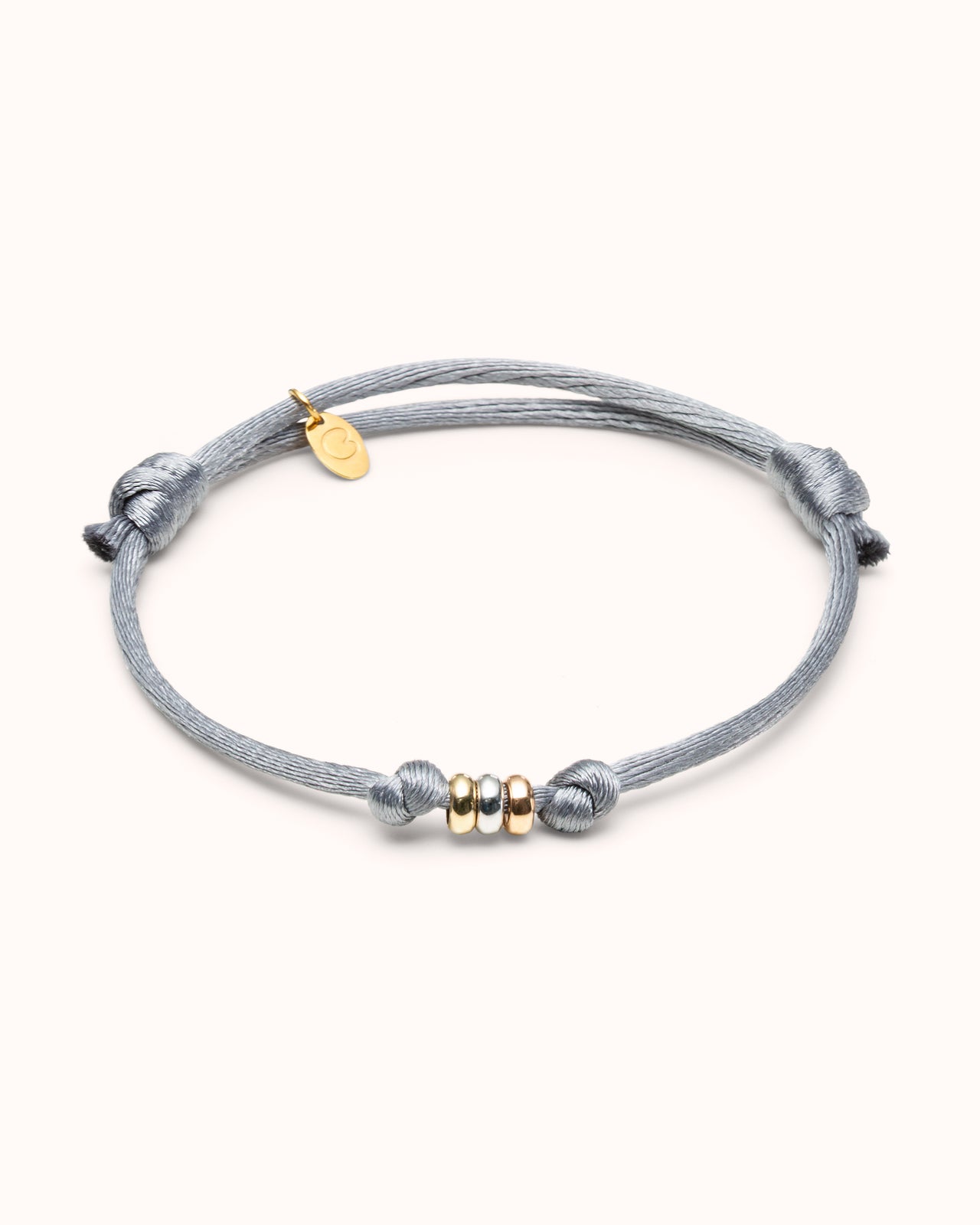Tricolor Ring Armband 585er Echtgold - 585er Echtgold