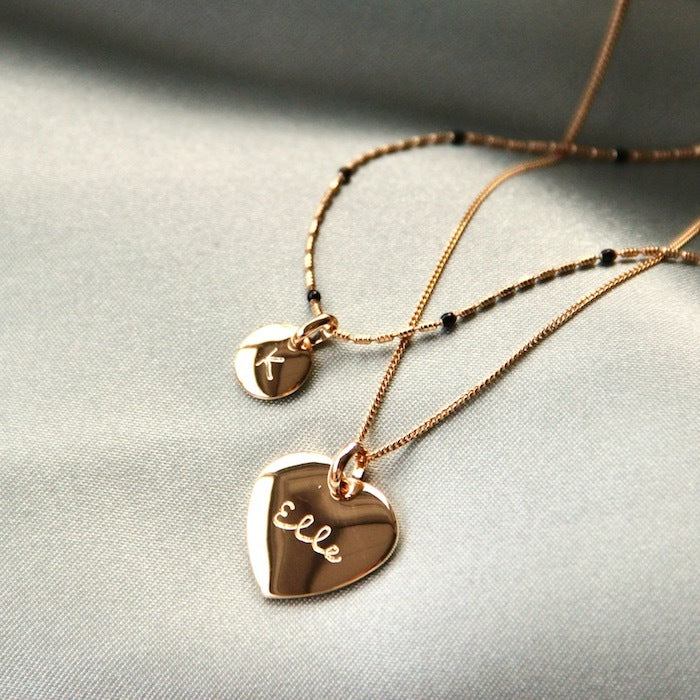 Mini Coin Ketting - 18k Verguld