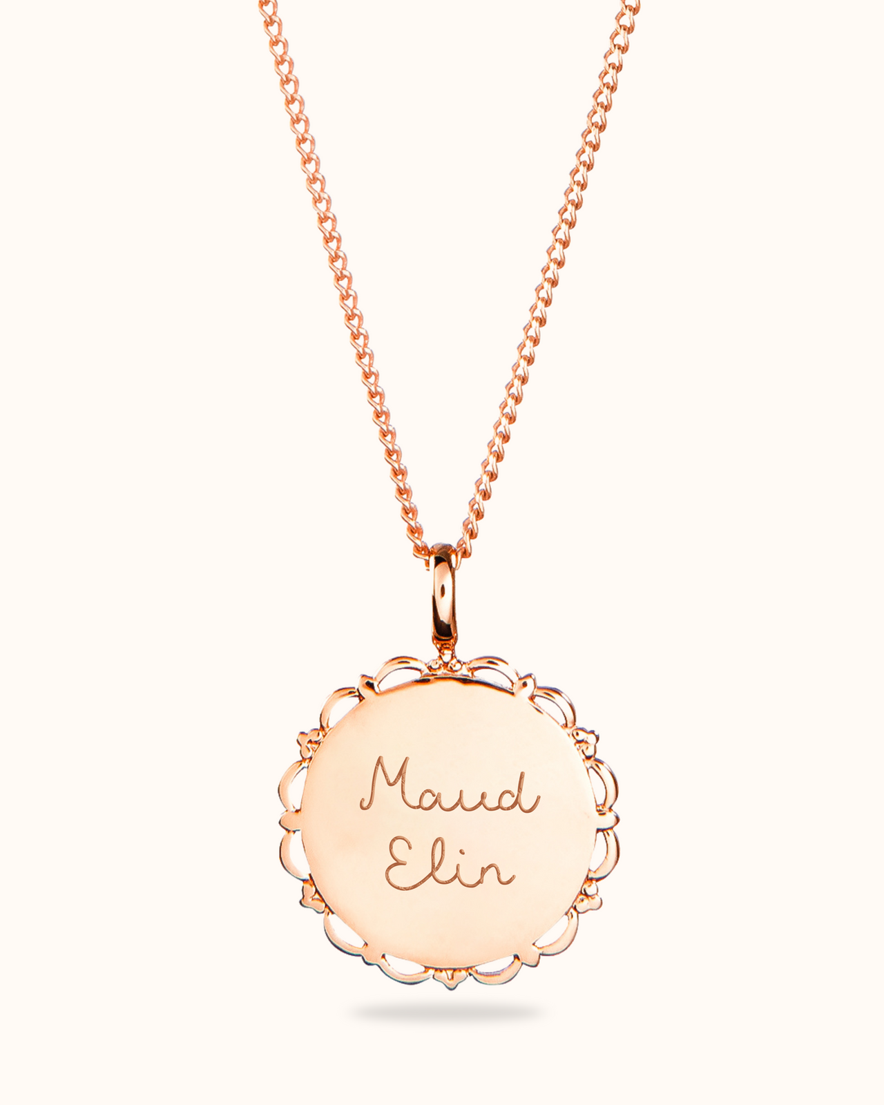 Vintage Ketting - 18k Rosé Verguld