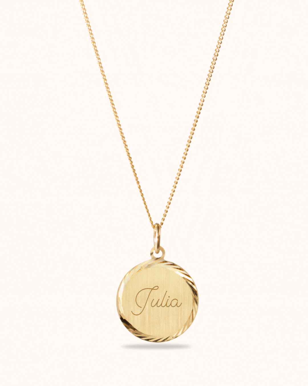 14k Classic Coin Ketting - 14k Solid Gold