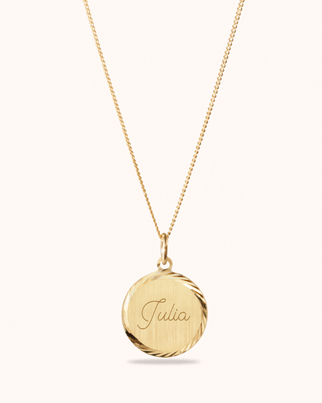 14k Classic Coin Ketting - 14k Solid Gold