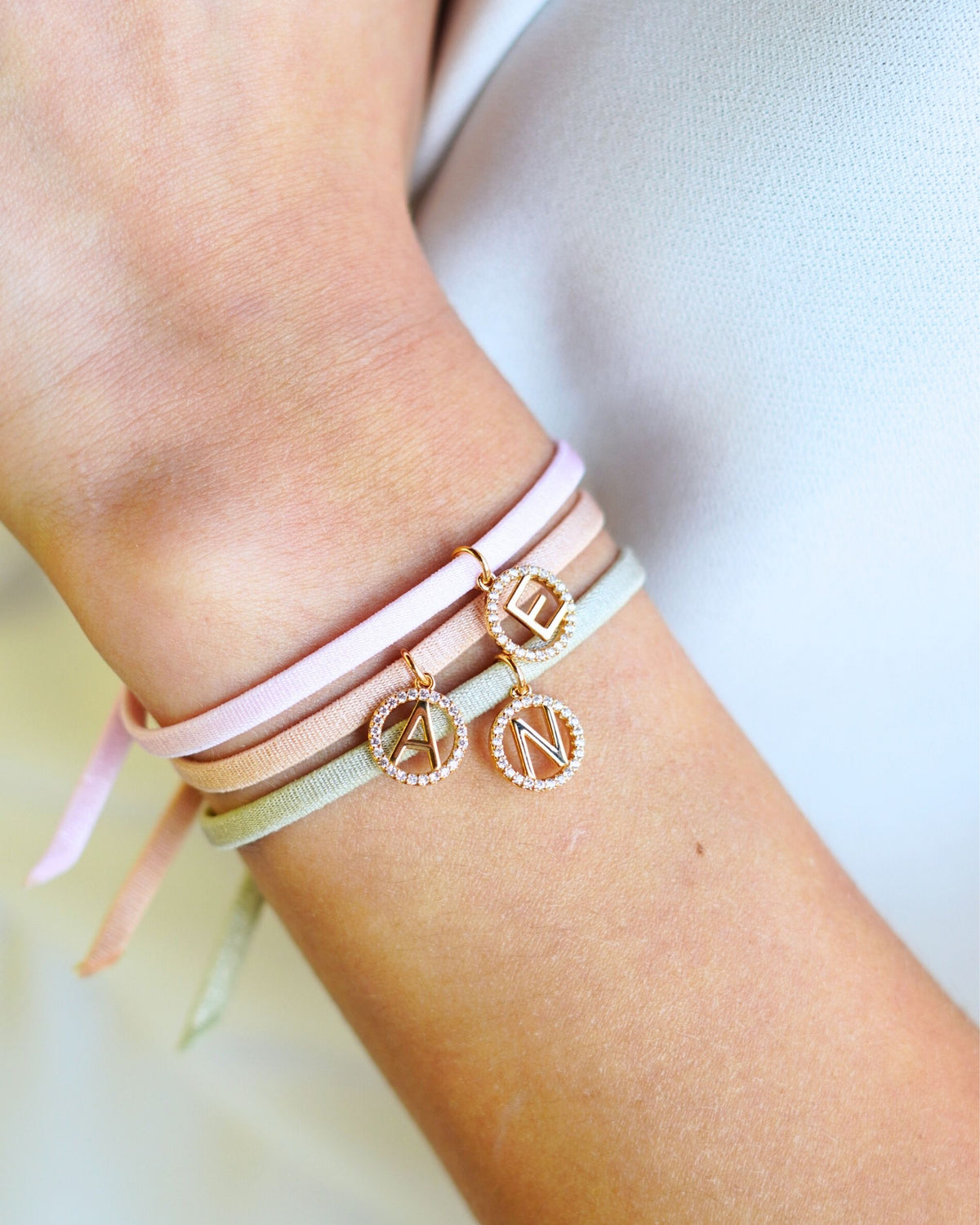 Initial Sparkle Armband - Verguld - Gepersonaliseerde Armband