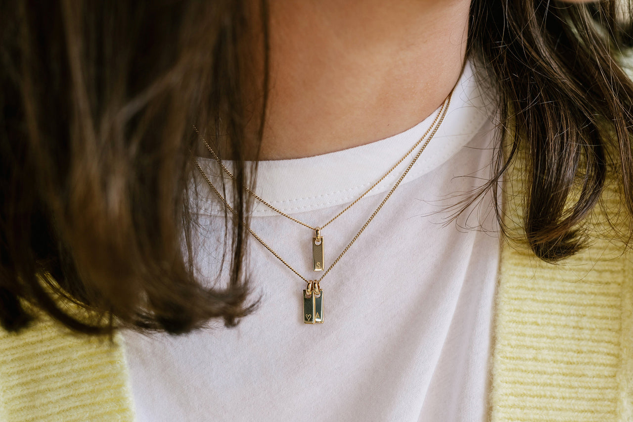 Collier Petite Tag - Argent