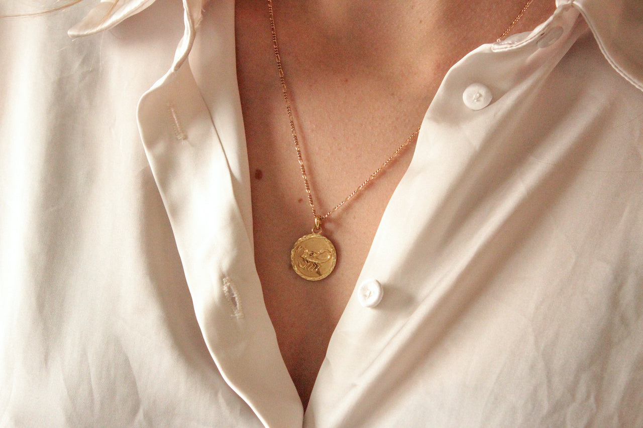 Zodiac Constellation Necklace - Gold plated