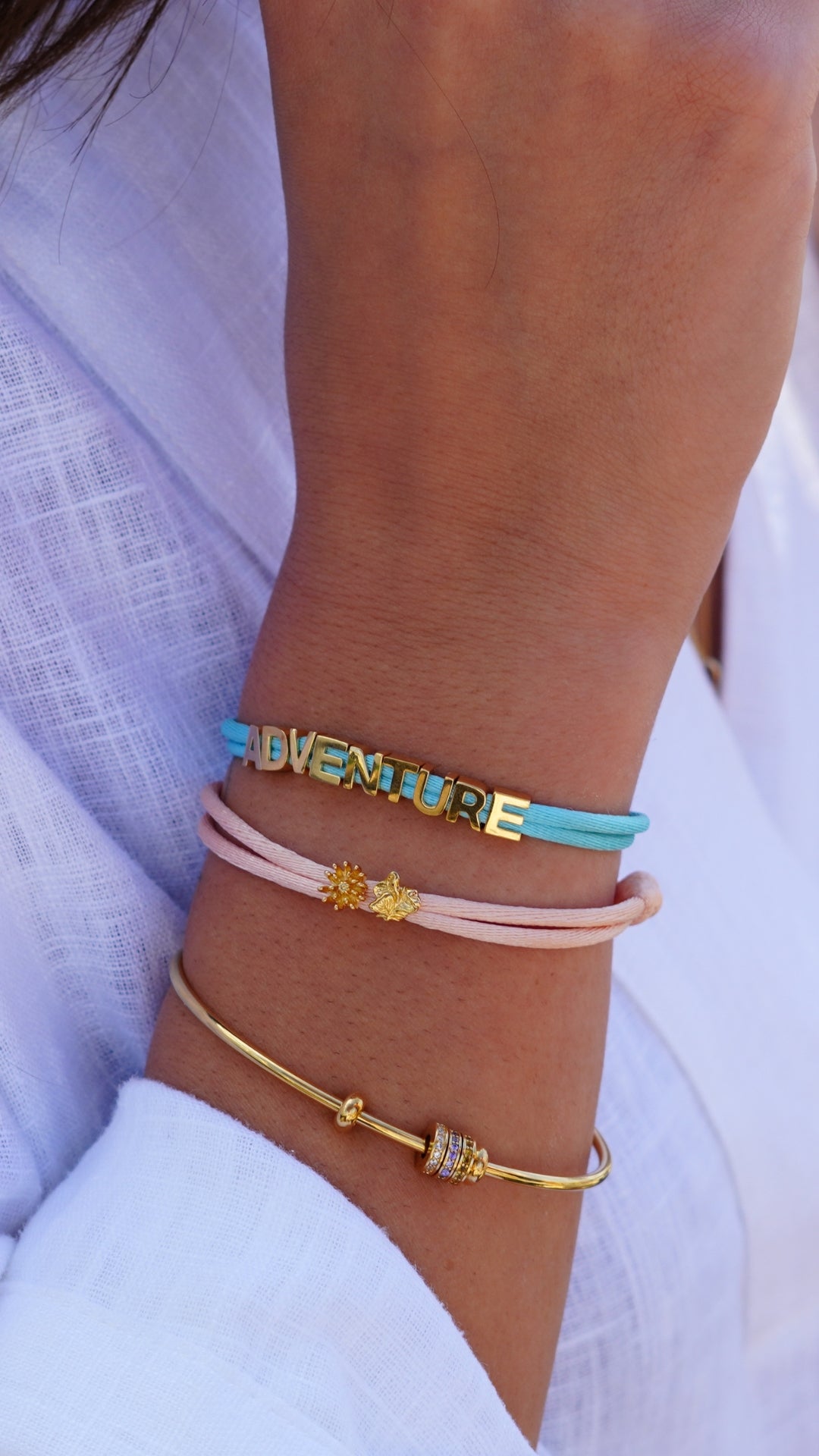 Geboortebloem Beads Armband - Verguld - Gepersonaliseerde Armband