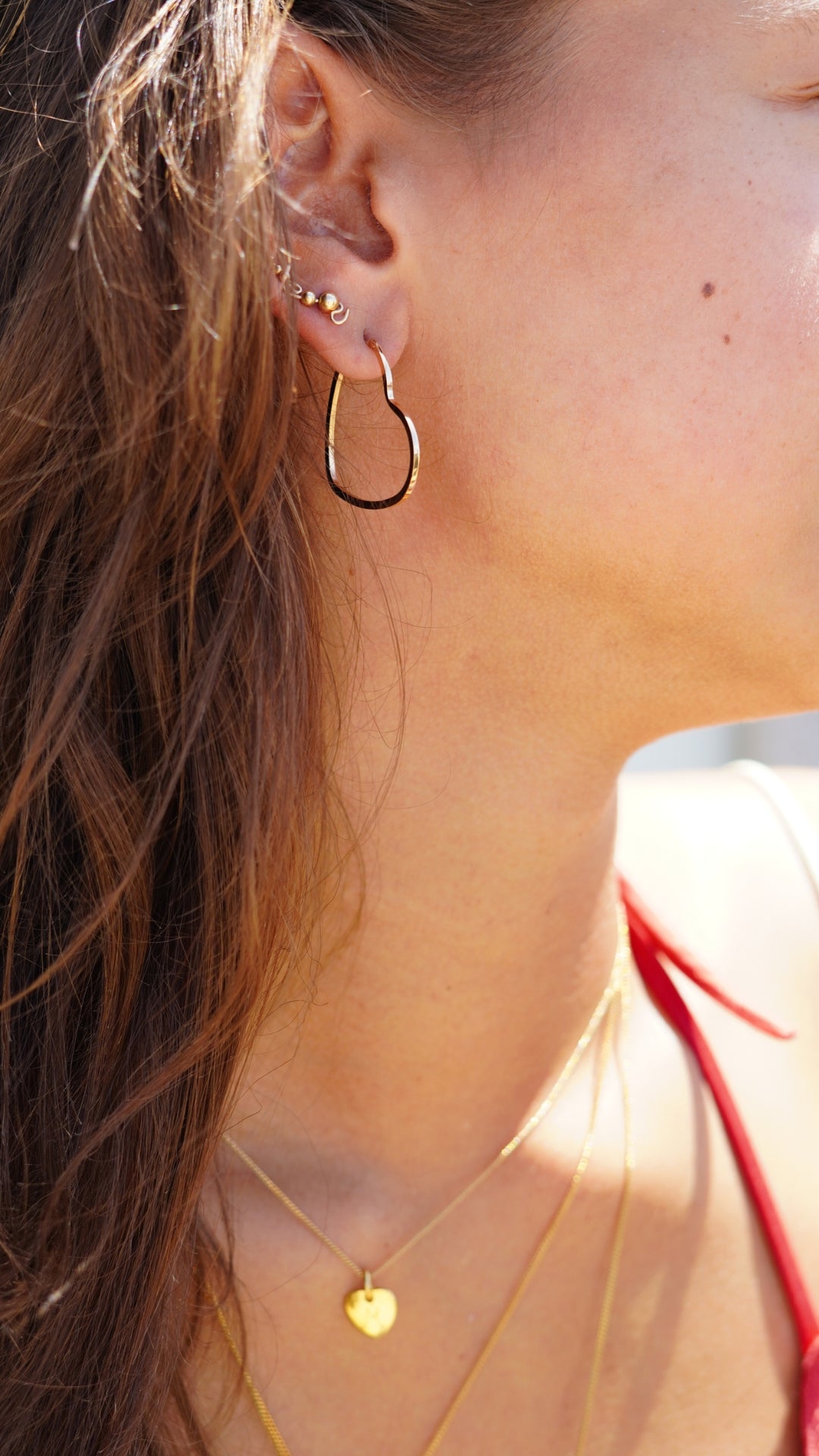 Heart Earrings - Gold plated