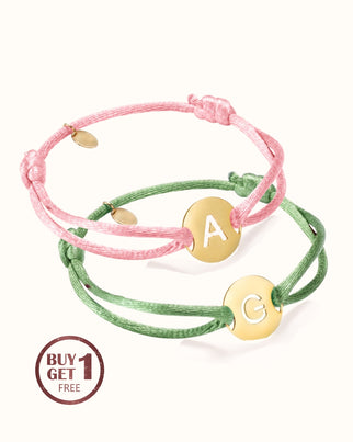 Open Initial Bracelet - Gold plated